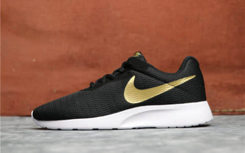 Nike Roshe Run TANJUN黑金 耐克奥运伦敦三代高品质情侣跑步鞋 货号：AQ7154-001