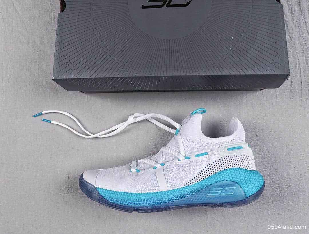 安德玛Under Armour Curry 6 DUB NATION纯原级库里6代独家出货第一批已过验原厂工艺Hovr缓震大底 货号：3022386-100