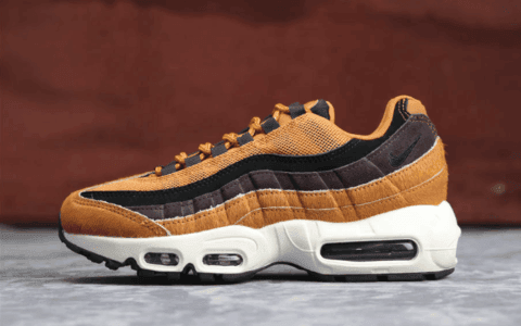 Nike Air Max 95 LX炫彩马毛棕色 耐克子弹95系列公司级高品质内置棕色气垫 货号：AA1103-200