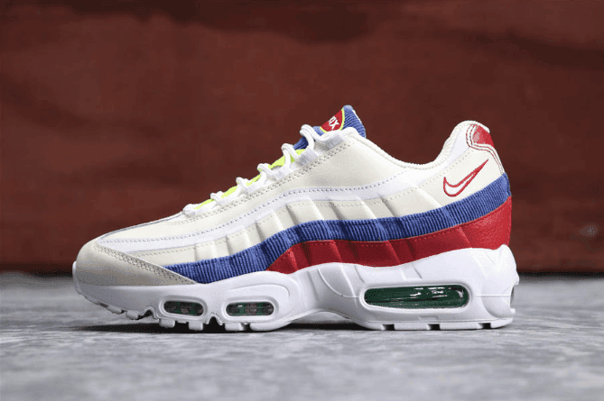 Nike Air Max 95 SE彩虹 耐克公司级子弹95高品质内置彩虹流彩气垫 货号：AJ4138-101