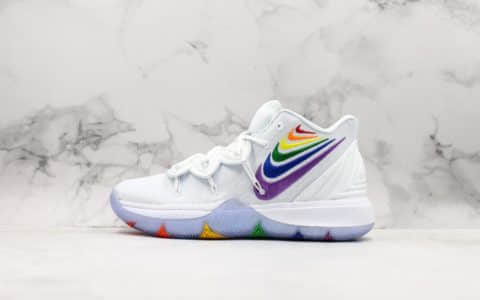 耐克Nike Kyrie 5 True EP Betrue欧文5代彩虹勾实战篮球鞋纯原版本内置Zoom气垫原厂欧斯莱缓震 货号：CH0521-117