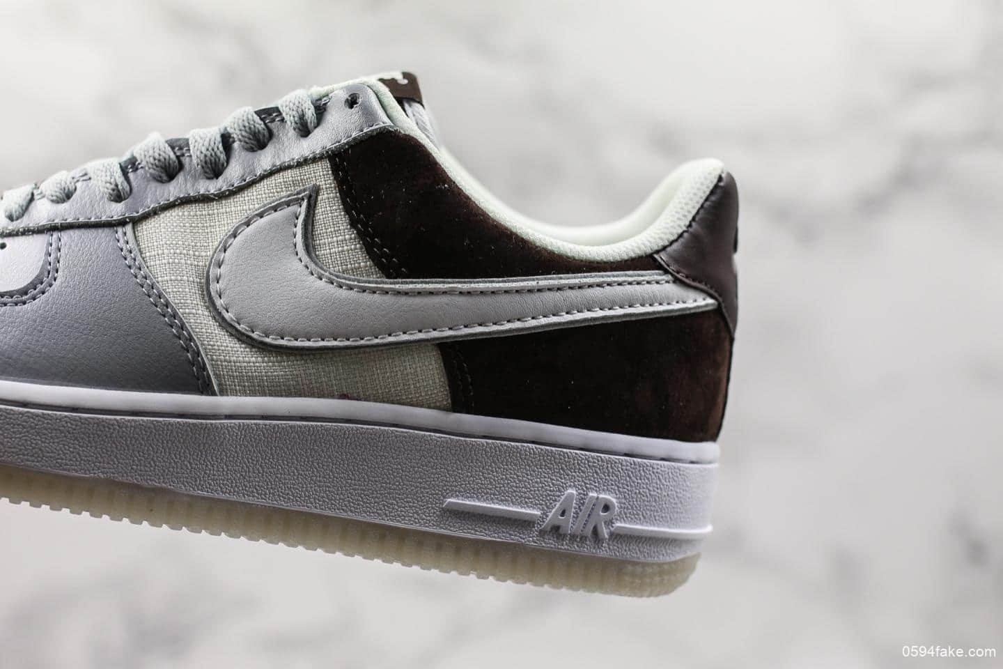 耐克Nike Air Force 1 '07 LV8 style幻影深棕公司级2019新款低帮耐克空军一号帆布板鞋 货号：AO2425-001