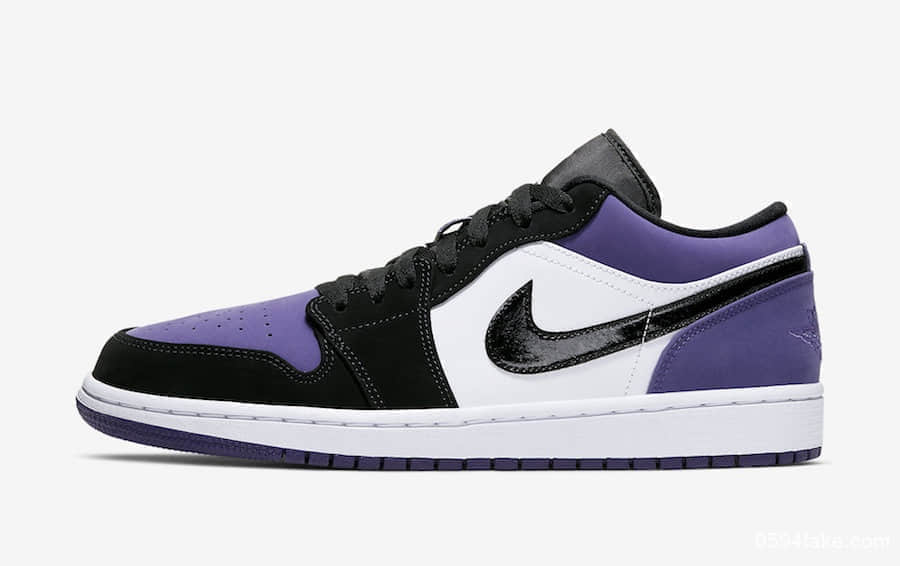 Air Jordan 1低帮版本“Court Purple”你爱了吗？此款配色预计在2019年夏季发售！ 货号：553558-125