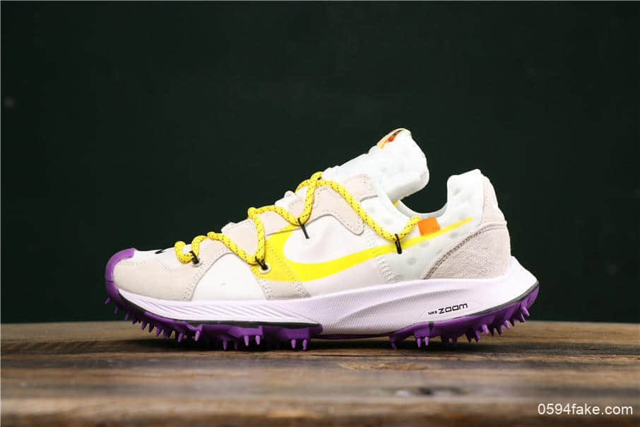 耐克Nike OFF-WHITE x Nike Air Zoom Terra Kiger 5联名OW登月真标高品质版本原盒原标市面所售最高版本 货号：CD8179-200