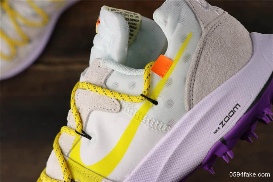耐克Nike OFF-WHITE x Nike Air Zoom Terra Kiger 5联名OW登月真标高品质版本原盒原标市面所售最高版本 货号：CD8179-200
