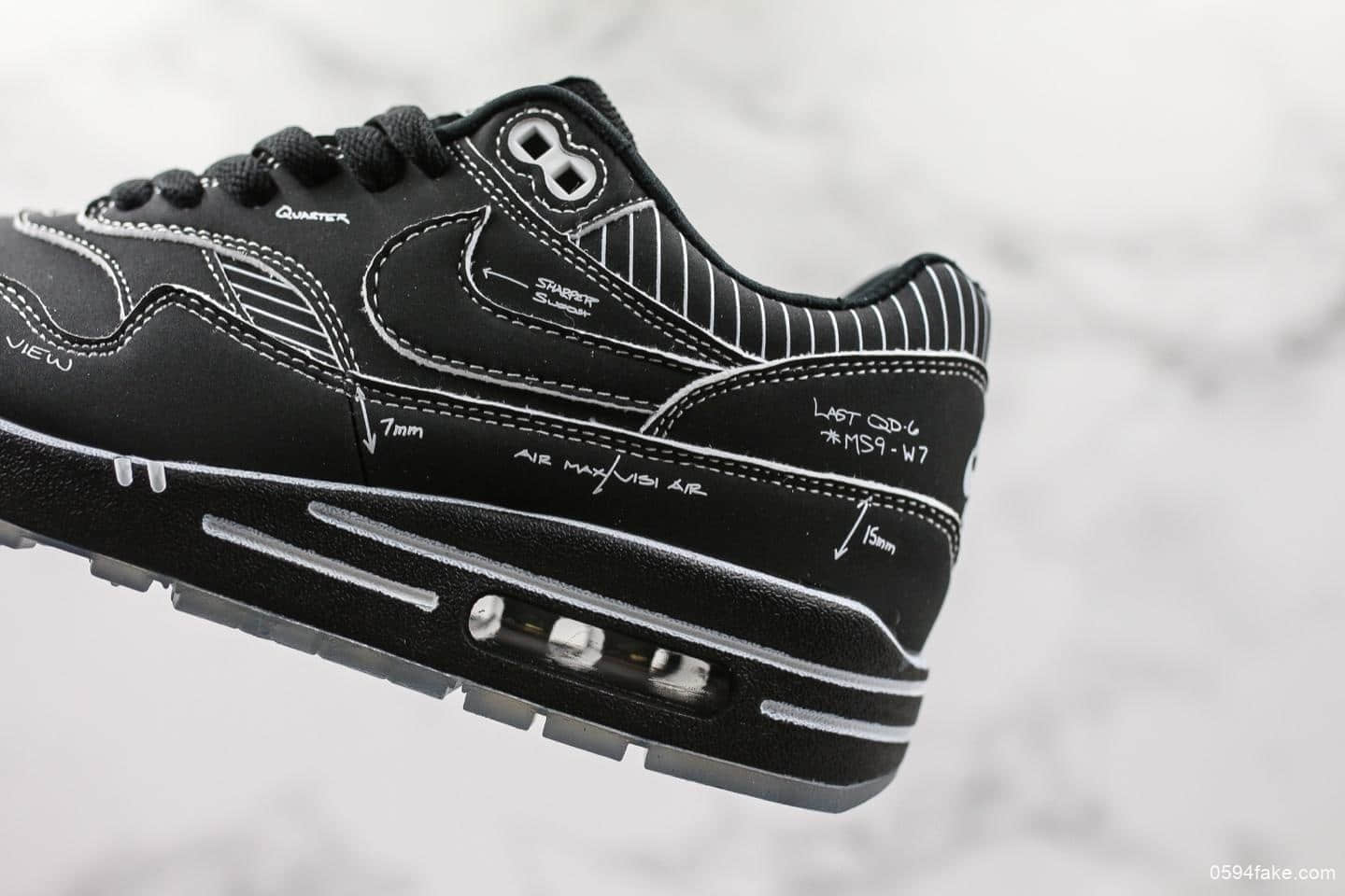 耐克atmos x NIKE Air Max 1 Animal Pack 3.0联名手稿复古气垫纯原版本原盒原标原鞋开模区别市面通货版本 货号：CJ4286-001
