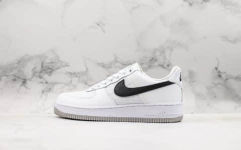 耐克Nike Air Force 1 07 Transparent Mesh Pack公司级版本空军一号经典低帮百搭休闲运动板鞋白拼接网面黑灰 货号：CI0060-101