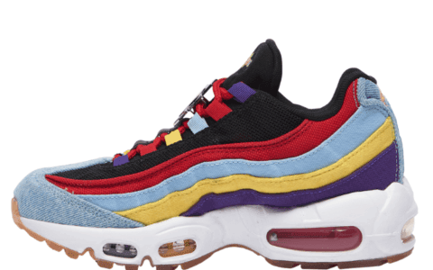 多彩波浪条纹！Air Max 95全新配色将于9月26日发售！ 货号：CK5669-400