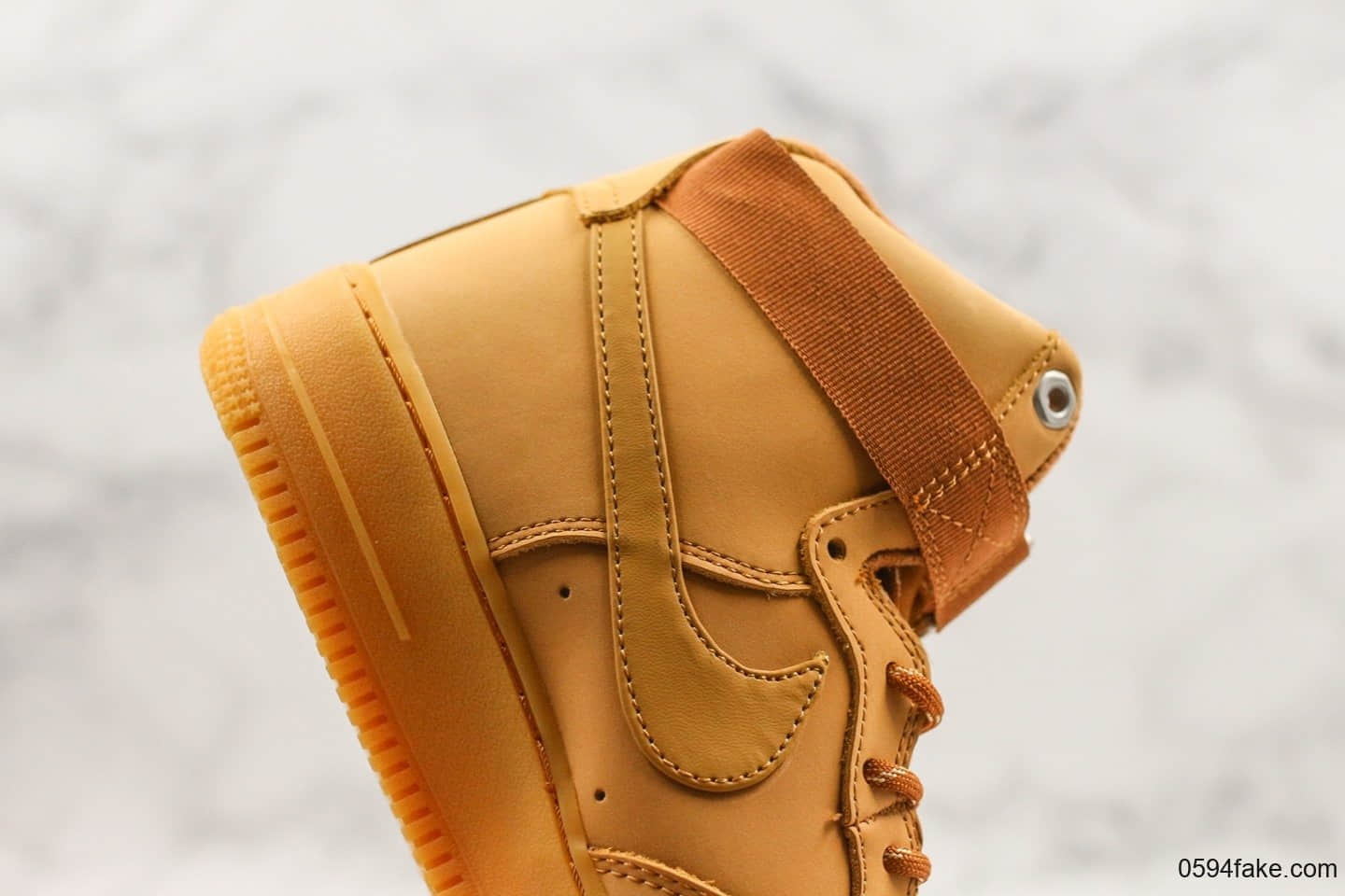 耐克Nike Air Force 1 Low 07 LV8Wheat Flax纯原版本全新二代空军一号雪花绑带高帮小麦色经典百搭休闲运动板鞋 货号：CJ9178-200