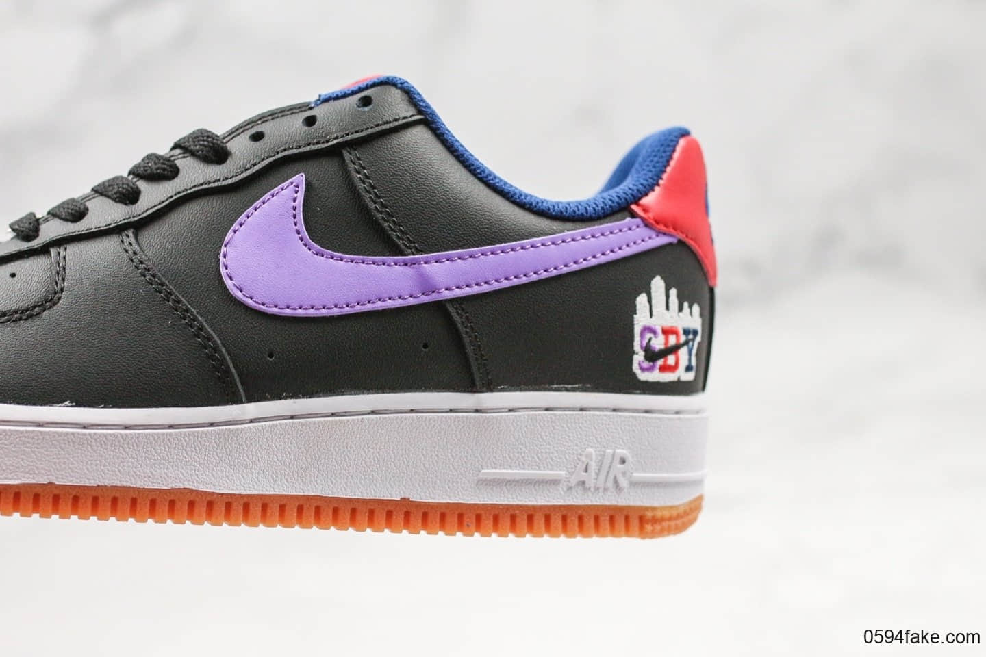 耐克Nike Air Force 1 ’07 LE Shibuya公司级版本涩谷限定配色空军一号葡萄色内置气垫原楦头原纸板打造 货号：CQ7506-084