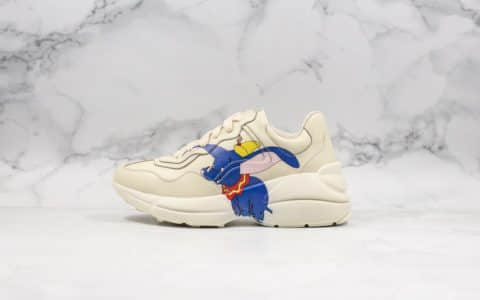 古驰Gucci Rhyton Vintage Trainer Sneaker莞产顶级纯原版本古驰老爹鞋小飞象配色原鞋开模原档案数据开发全套配件