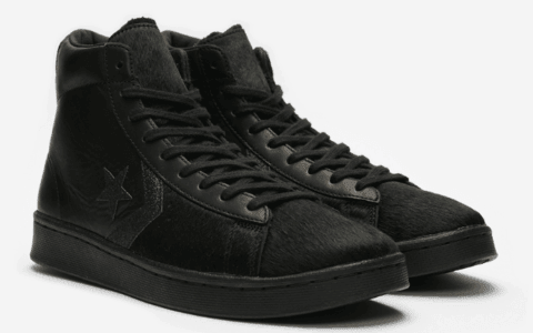 马毛皮革拼接！这双Converse Pro Leather Mid有点特别！