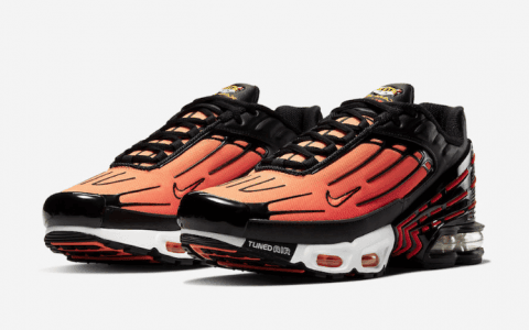 活力橘色系！Nike Air Max Plus 3新配色即将发售！ 货号：CD7055-001