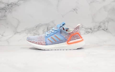 阿迪达斯Adidas UltraBoost19 CONSORTIUM纯原版本珊瑚粉配色UB爆米花5.0原厂Boost缓震大底原盒原标 货号：G27483