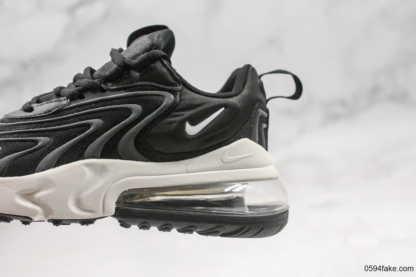耐克Nike Air Max 270 SE纯原版本混合科技半掌气垫max270气垫鞋黑白配色内置可视半掌气垫原楦头纸板打造 货号：CD6870-406