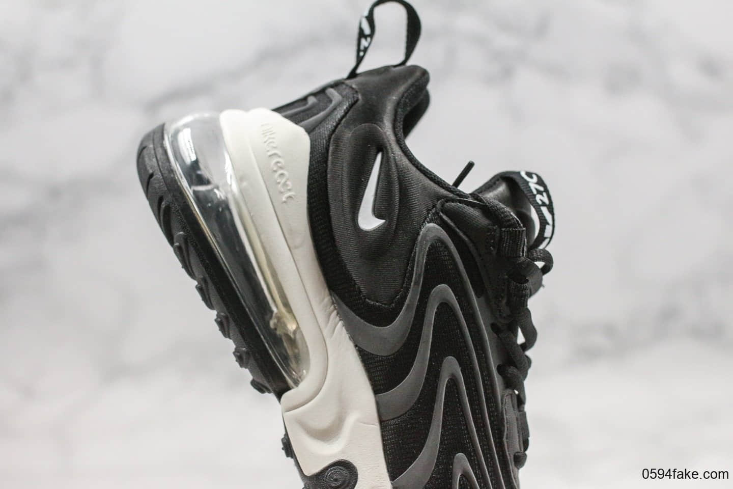 耐克Nike Air Max 270 SE纯原版本混合科技半掌气垫max270气垫鞋黑白配色内置可视半掌气垫原楦头纸板打造 货号：CD6870-406