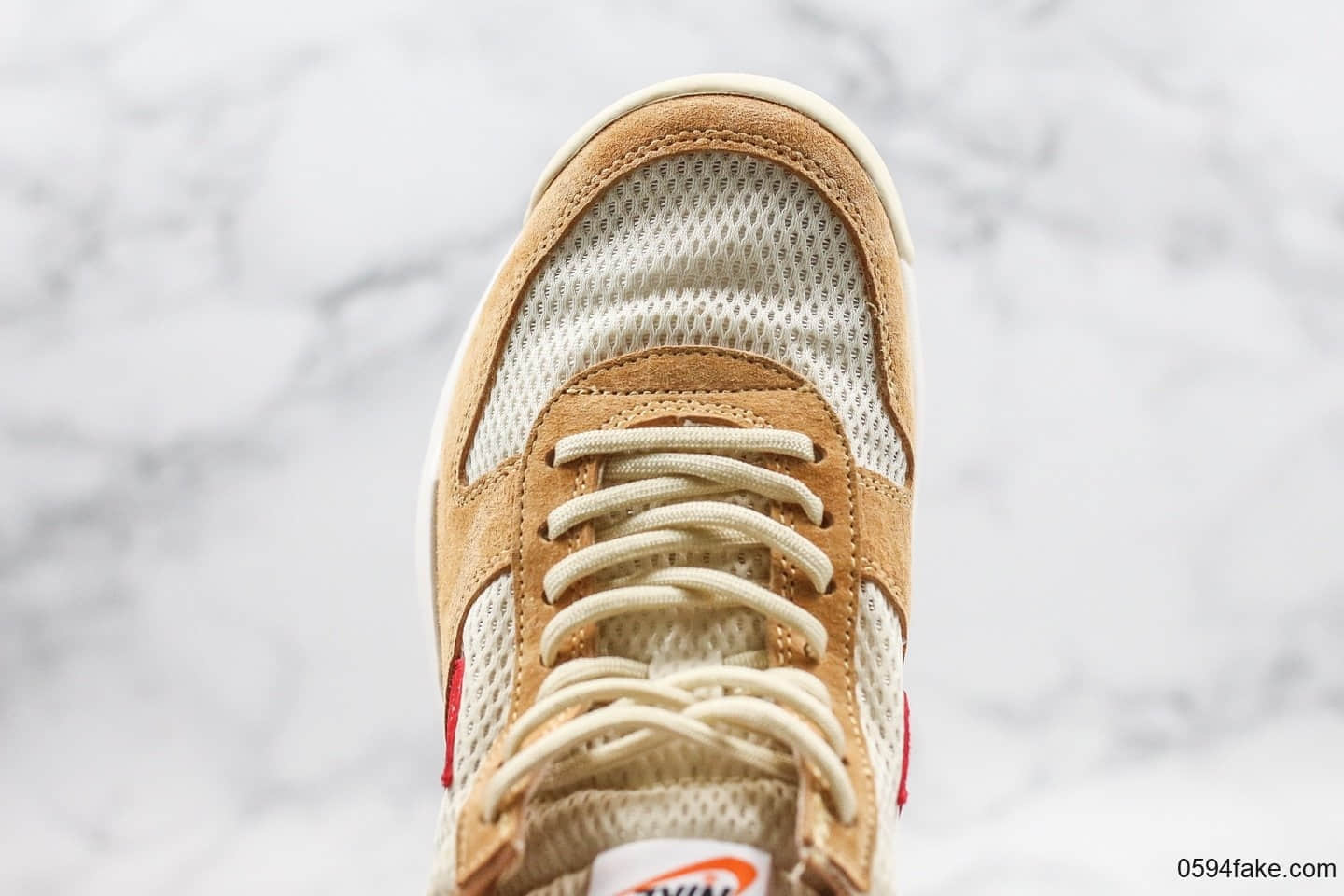 耐克Nike Craft Mars Yard 2.0 x Tom Sachs纯原版本艺术家联名权志龙同款宇航员神游2.0经典款复古做旧黄红勾原盒原标 货号：AA2261-100