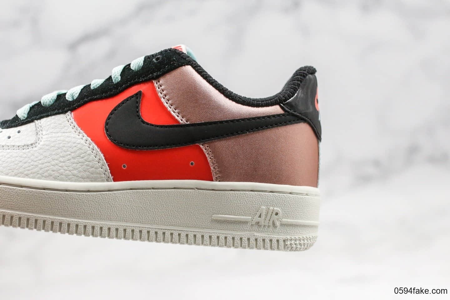 耐克Nike Air Force 1 Low纯原版本低帮空军一号粉白红内置全掌气垫原楦头纸板打造原档案数据开发 货号：CT3429-900