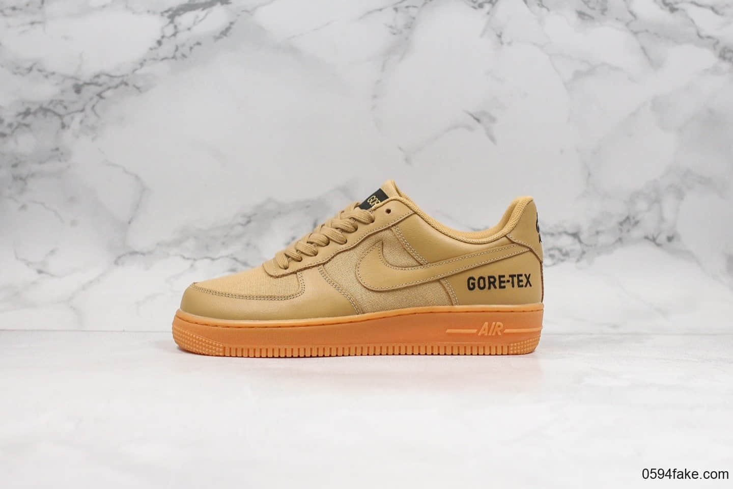 耐克Nike Air Force 1 ´07 Low Premium GORE-TEX纯原版本空军一号卡其土黄灰户外机能防水经典百搭休闲运动板鞋内置全掌Sole气垫 货号：CK2630-100