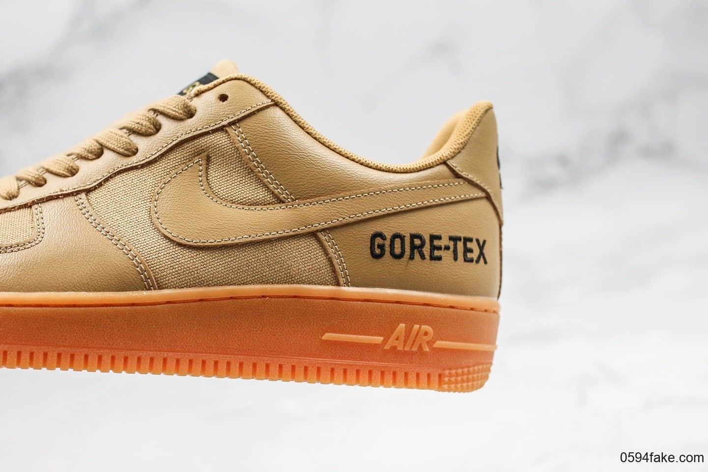 耐克Nike Air Force 1 ´07 Low Premium GORE-TEX纯原版本空军一号卡其土黄灰户外机能防水经典百搭休闲运动板鞋内置全掌Sole气垫 货号：CK2630-100