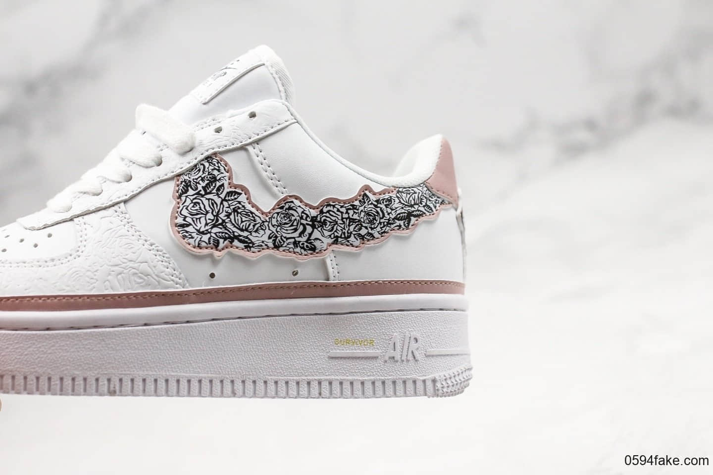 耐克Nike Air Force 1 Doernbecher纯原版本空军一号慈善花卉配色内置气垫完美后跟定型原档案数据开发 货号：CV2591-100