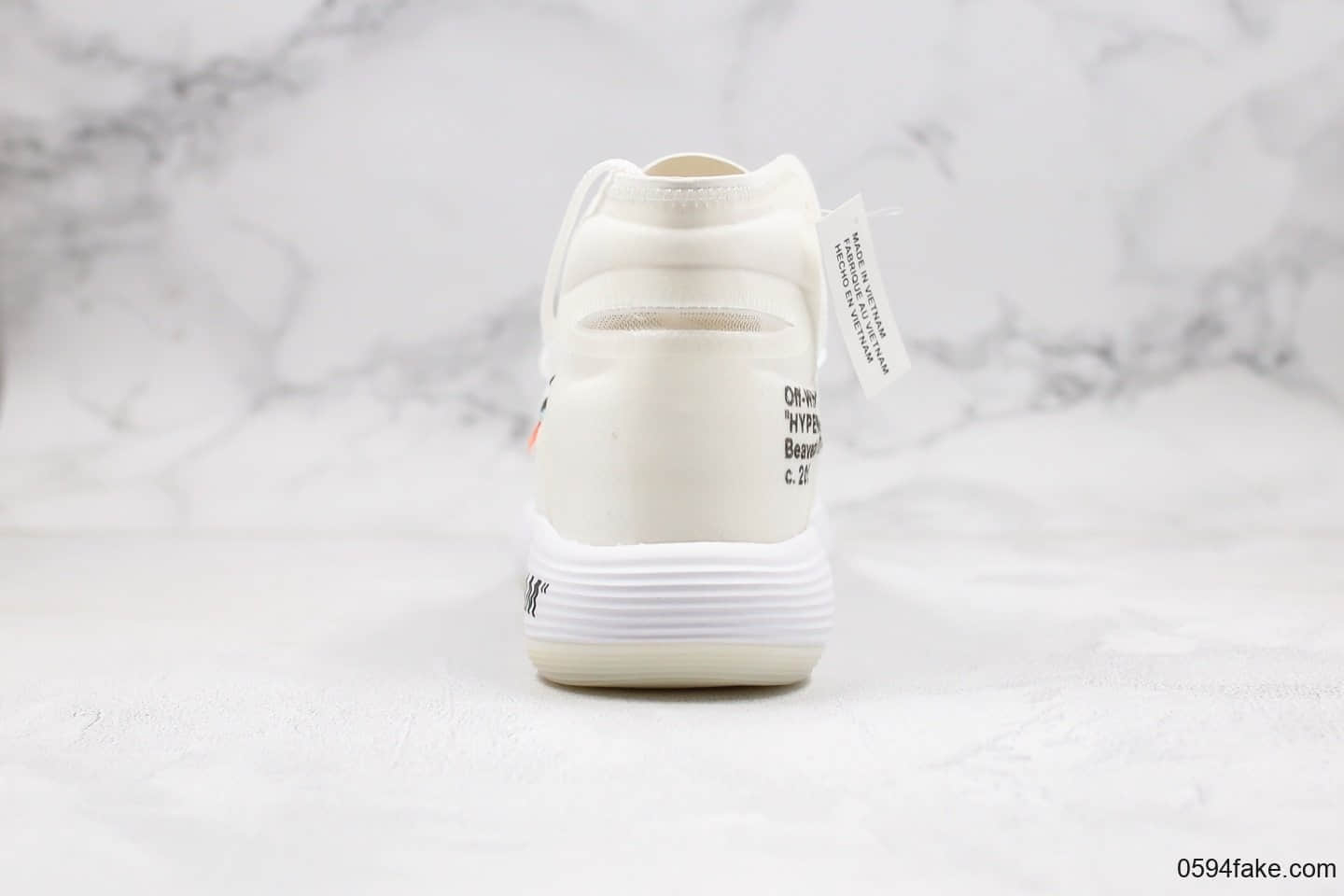 耐克Nike REACT Hyperdunk 2017 x Off-White纯原版本联名款大吕布白色原档案数据开发原盒原标配件齐全支持实战 货号：AJ4578-100