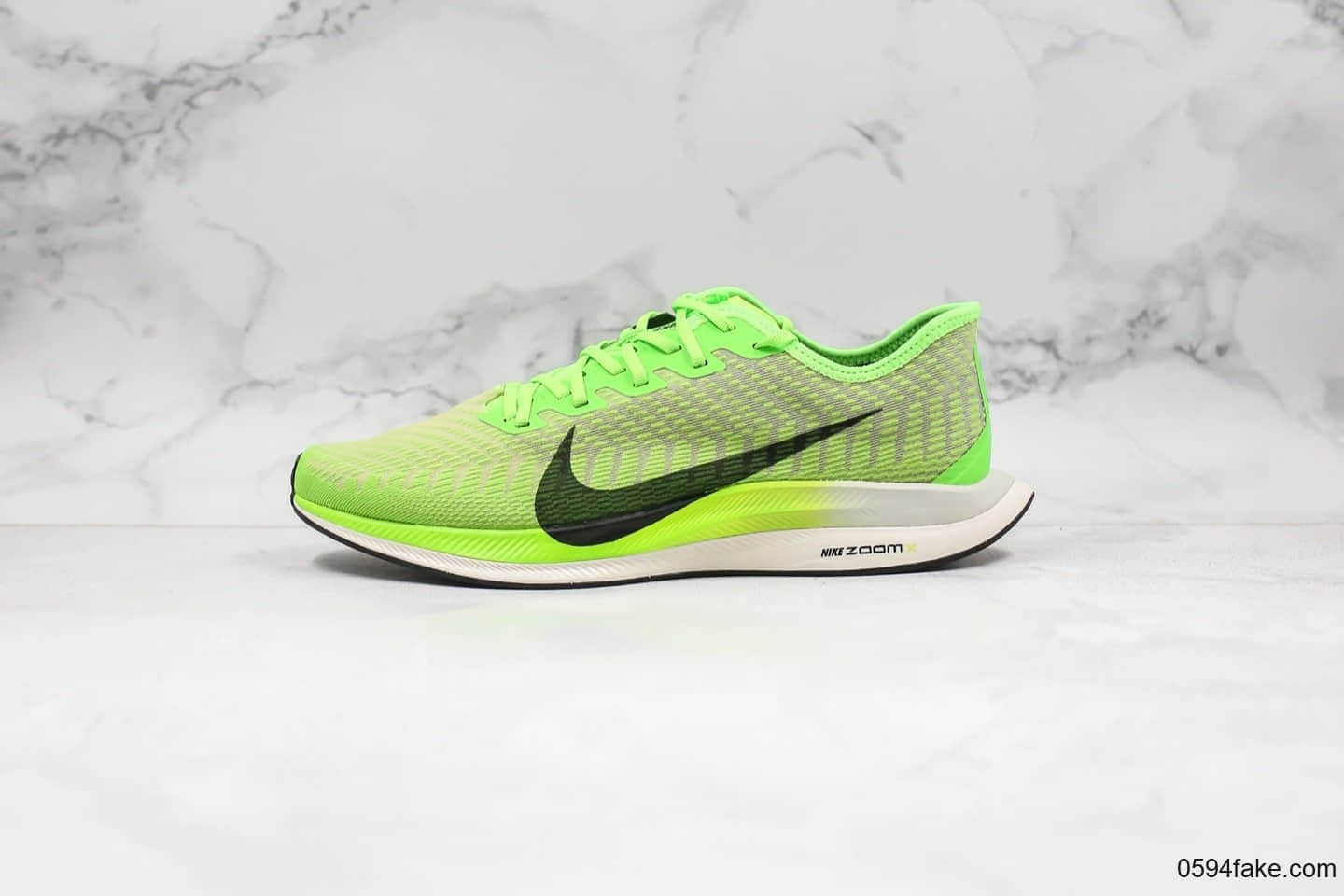 耐克Nike Air Zoom Pegasus 36纯原版本飞马36马拉松跑步鞋黑绿配色原材料拼接OEM代工厂标准原盒原标 货号：AT2863-300