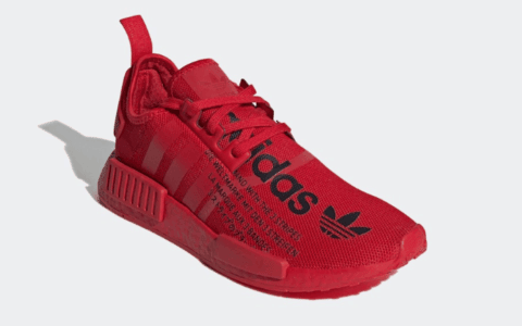 抢眼大红！adidas NMD R1 新配色即将发售！ 货号：FX4358