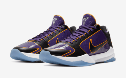 科比战靴Nike Kobe 5 Protro湖人配色释出官图！下月发售！ 货号：CD4991-500