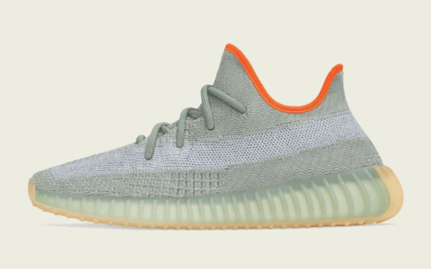 清新鼠尾草绿！Yeezy 350 V2“ Desert Sage”白色情人节发售！ 货号：FX9035