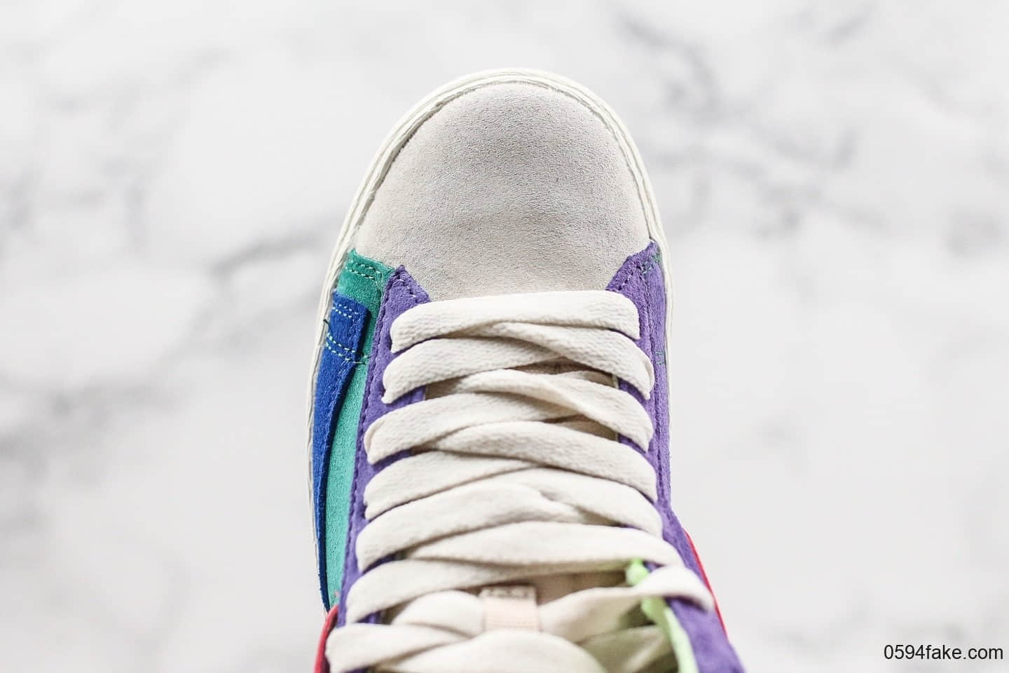 耐克Nike Blazer Mid纯原版本中帮开拓者马卡龙板鞋原档案数据开发原楦头纸板打造 货号：CQ7786-561