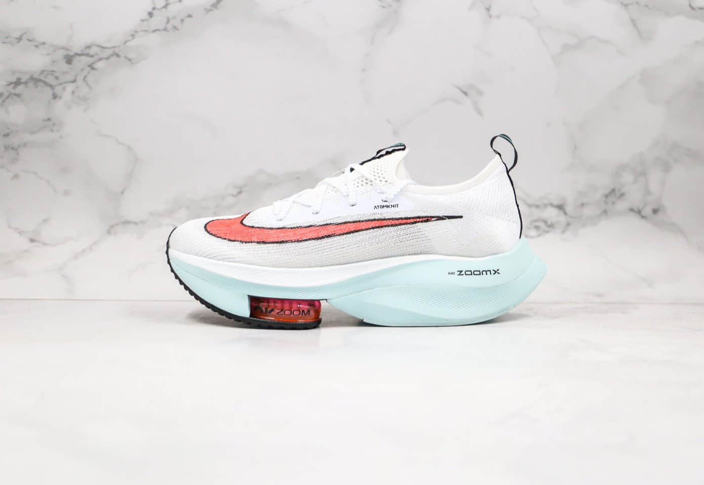 耐克Nike Air Zoom Alphafly NEXT%「破 2」纯原版本马拉松气垫跑鞋灰蓝色内置纤维碳板加持原盒原标 货号：CI9925-010