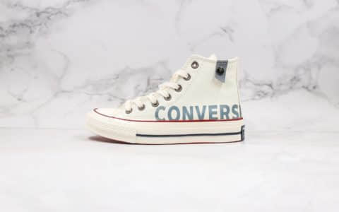 匡威Chinatown Market x Converse Chuck 70s联名款温变字母米白色公司级版本正确硅蓝中底原盒原标