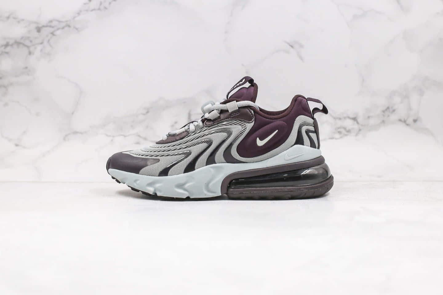 耐克Nike Air Max 270 Retro eng气垫鞋Max270纯原版本三代灰黑棕色后置半掌真气垫缓震原楦头纸板打造 货号：CK2595-600