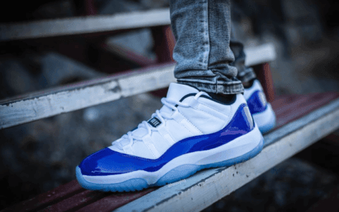 全新AJ11 Low“Concord”上脚图曝光！不一样的“康扣”！ 货号：AH7860-100