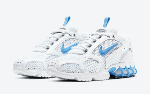清新白蓝装扮！Nike Air Zoom Spiridon Cage 2新配色即将发售！ 货号：CD3613-100