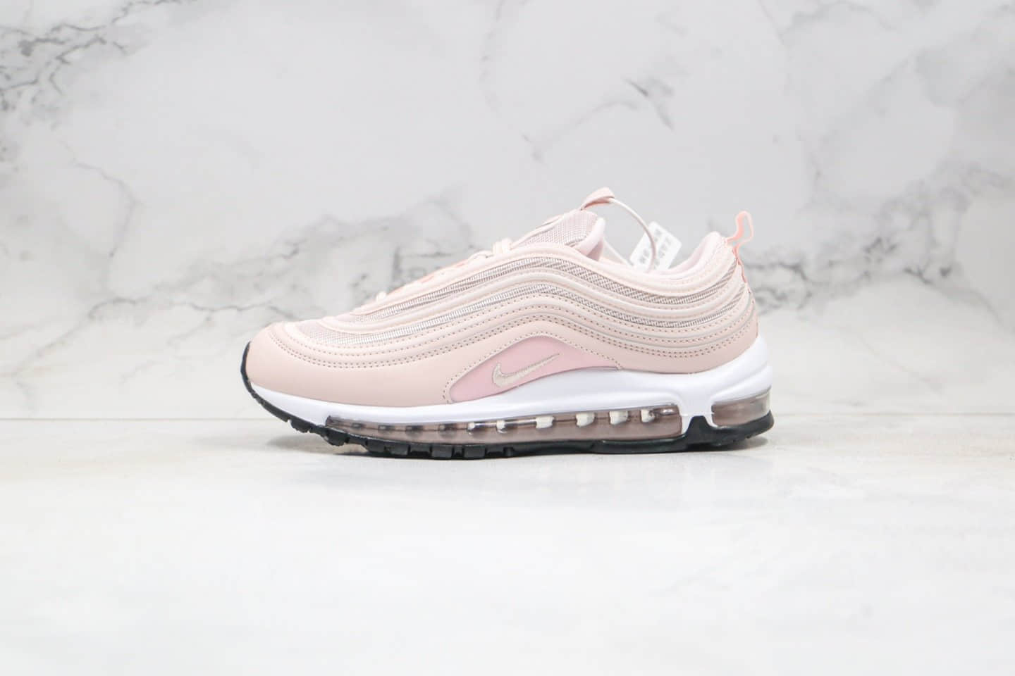 耐克Nike Air Max 97 OG纯原版本全掌气垫跑鞋樱花粉色原盒原标 货号：921733-600