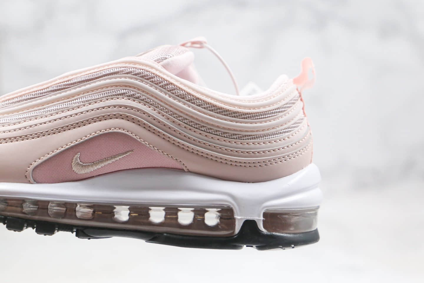 耐克Nike Air Max 97 OG纯原版本全掌气垫跑鞋樱花粉色原盒原标 货号：921733-600