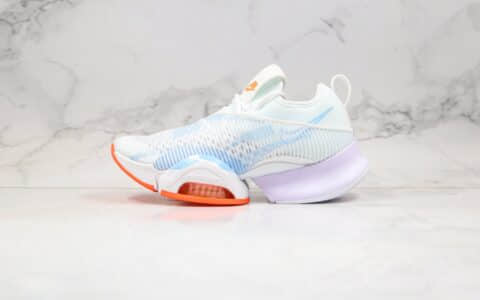 耐克Nike Air Zoom SuperRep纯原版本马拉松气垫运动鞋白月兰色内置真实气垫 货号：BQ7083-667