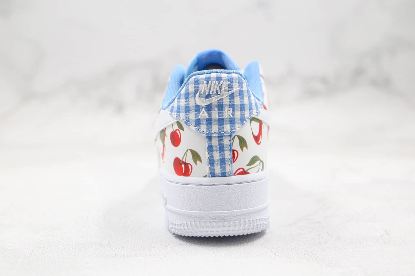 耐克Nike Air Force 1 Low GS纯原版本低帮空军一号白红蓝色樱桃配色内置气垫原楦头纸板打造 货号：CJ4094-100