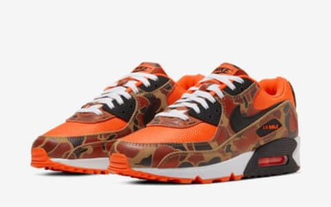 吸睛橙迷彩！Nike Air Max 90 “Orange Camo”后天发售！ 货号：CW4039-800