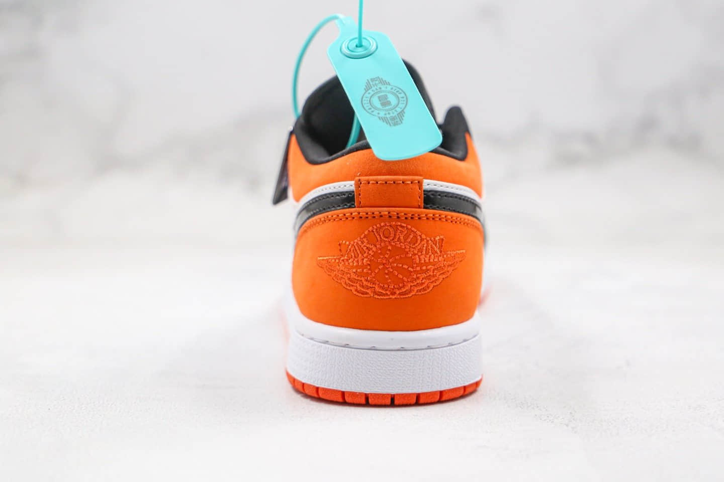 乔丹Air Jordan 1 Low “Shattered Backboard”纯原版本乔1低帮AJ1扣碎黑白橙色全网最高版本 货号：553558-128