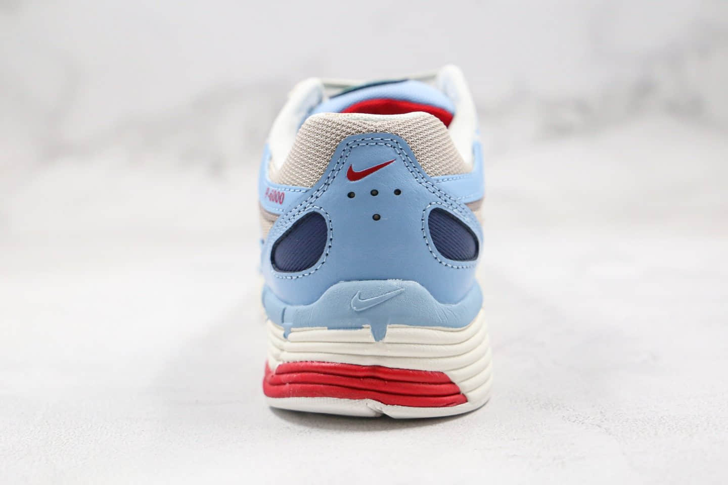 耐克Nike P-6000纯原版本复古老爹鞋蓝红色原盒原标原档案数据开发 货号：CK2961-131