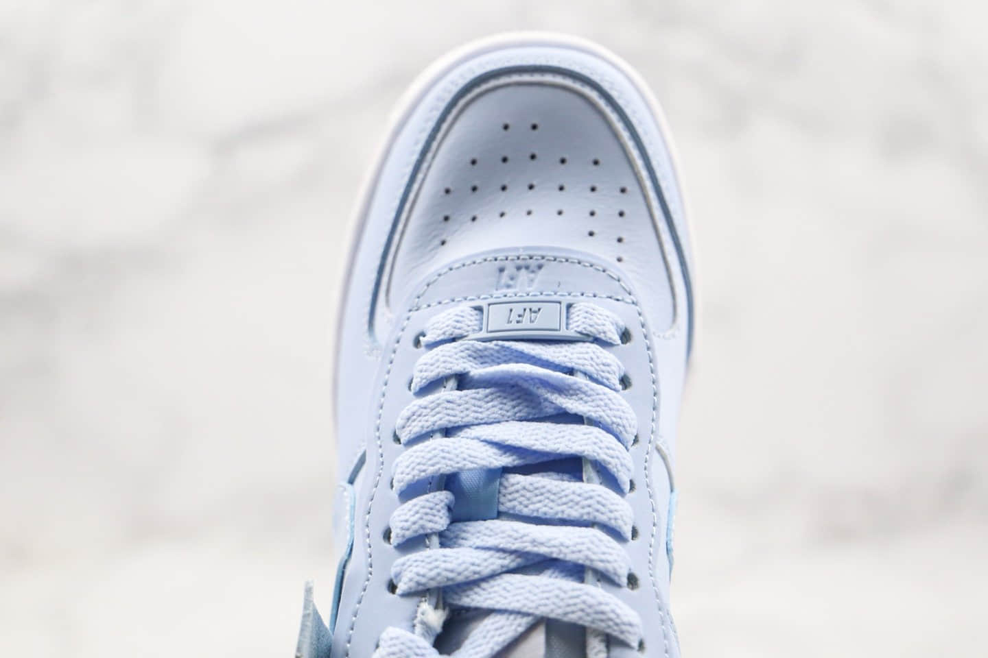 耐克Nike Air Force 1 Shadow纯原版本空军一号增高板鞋浅蓝色区别市面通货 货号：CV3020-400