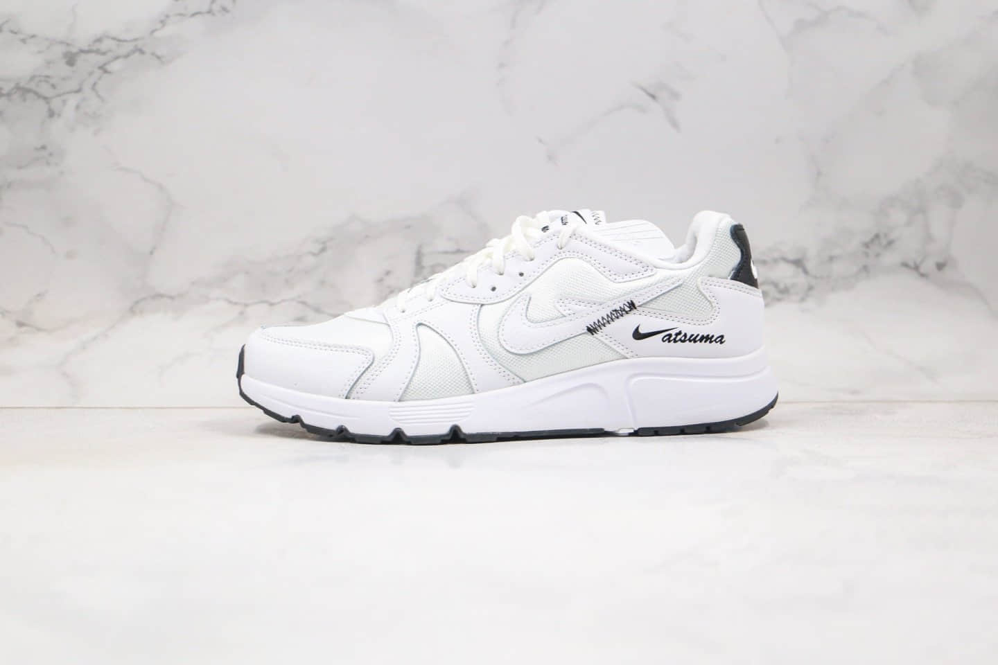 耐克Nike Atsuma纯原版本复古慢跑鞋白色原鞋开模一比一打造 货号：CD5461-100