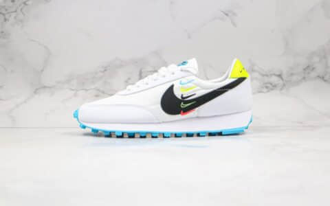 耐克Nike Daybreak Wordwide公司级版本华夫慢跑鞋白黑四钩原底原面 货号：CK2606-100
