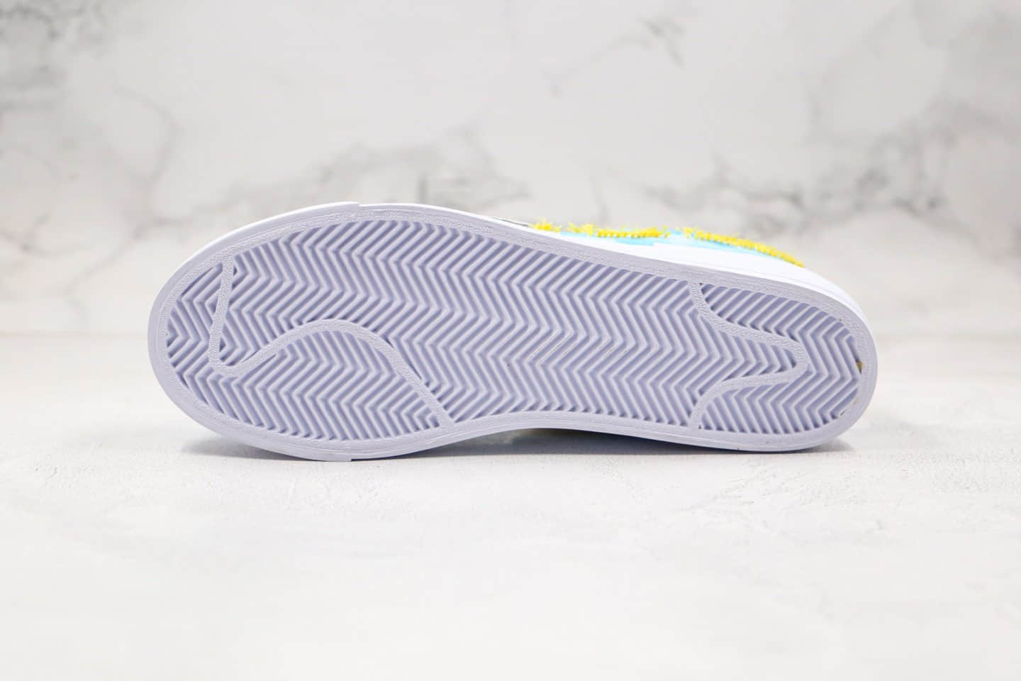 耐克Nike SB Blazer Edge纯原版本开拓者拆线板鞋蓝天白云区别市面通货 货号：CI3833-416