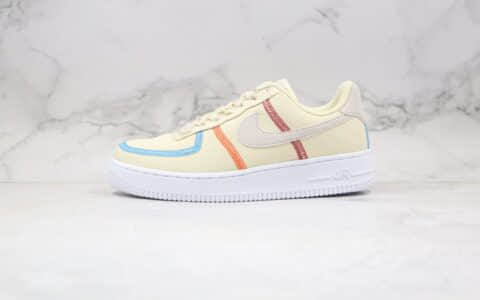 耐克Nike Air Force 1 Low “Life Lime”纯原版本空军一号帆布板鞋米黄色正确鞋型 货号：CK6572-700