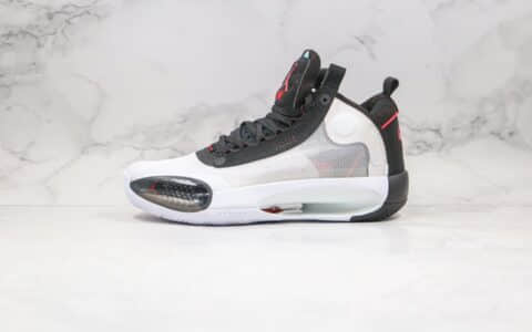 乔丹Air Jordan XXXIV Eclipse纯原版本高帮篮球鞋AJ34黑白色篮球鞋内置真实气垫支持实战 货号：BQ3381-100