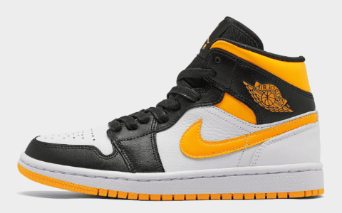 黑脚趾加持！Air Jordan 1 Mid全新配色即将登场！ 货号：CV5276-107